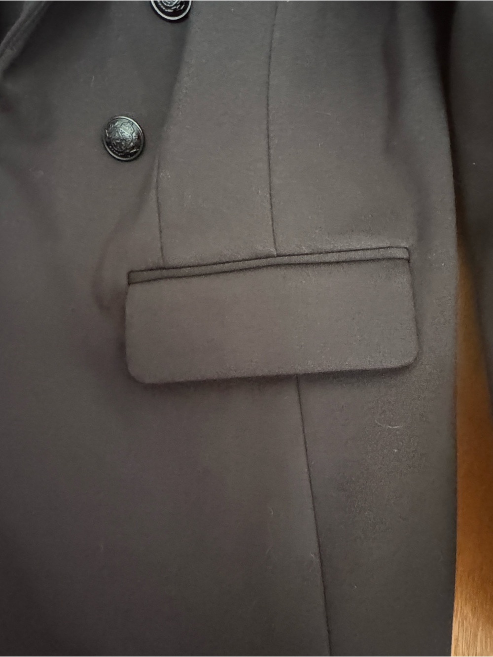 Lane Bryant Black Double-Breasted Ponte Blazer with Notch Lapel - Picture 7 of 16